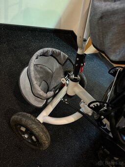 Ecotoys tříkolka s vodící tyčí a střechou - 4