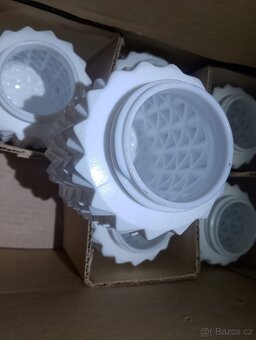 Retro skleněné stínidlo, skleněný kryt na světlo - 4