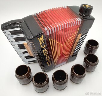 Krásná dárková Keramická harmonika na nápoje 2,7 litru, 20cm - 4