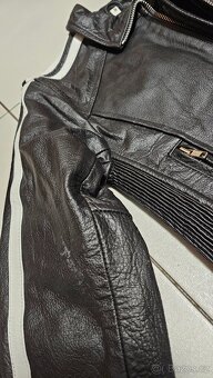 Kožená dámská moto motorkářská bunda E.M.Z., vel. M - NOVÁ - 4