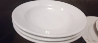 Jídelní souprava s mísou bílá 8 kusů - 4