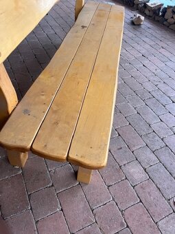 zahradní dřevěná lavice - 4