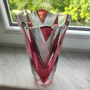 menší vázy barevný křišťál - 4