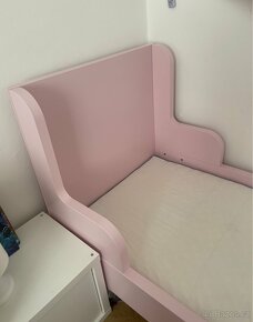 Ikea BUSUNGE rozkládací postel růžová - 4