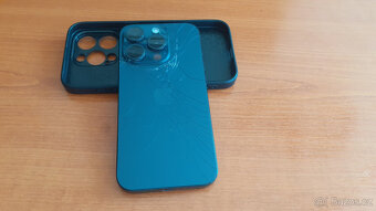 Iphone 15 pro 256GB blue titanium, V ZÁRUCE, prasklá záda - 4