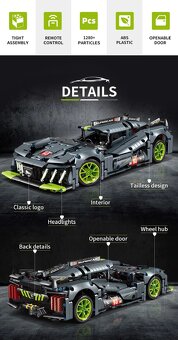 Stavebnice Peugeot Supercar kompatibilní s LEGO - 4