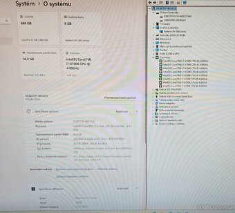 PC Core i7 6700K, 16GB RAM, RX580 8GB - 4