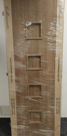Interiérové dveře 2ks MASONITE 70/ plné s čtvercovým vzorem - 4