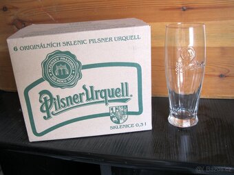 Sklenice Pilsner Urguell 0,3 L - třetinky NOVÉ NEPOUŽITÉ - 4