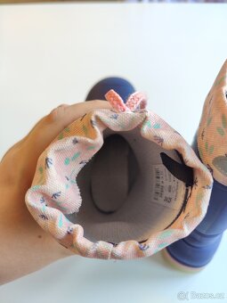 Dětské dívčí gumáky - holínky Lupilu vel. 24/25 svítící - 4