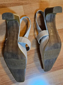 Dámské béžové boty, vel. 40 - 4