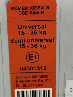 Prodám autosedačku Britax Romer 15-36kg- TOP STAV - 4