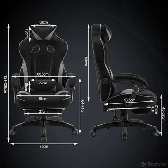Herní křeslo k PC NOVÉ - 4