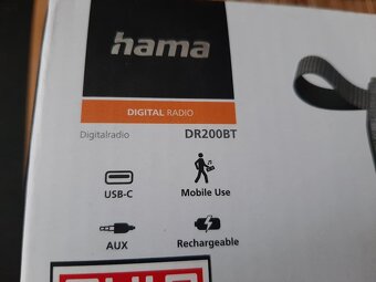 Hama DR200BT digitální rádio DAB, DAB+, FM, LCD nové - 4