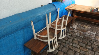 Retro židle dřevěné k renovaci - 4