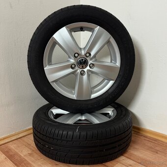 VW CADDY III 5x112 R16 ET50+LETNÍ 205/55R16 7/6mm - 4