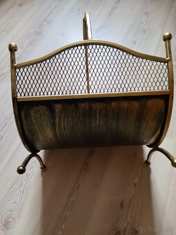 Kovaný koš na dřevo - 4