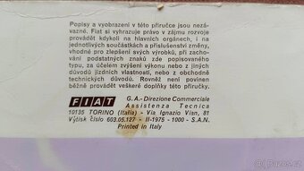 Fiat 127 obsluha a údržba - 4