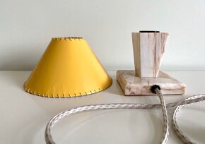 Starožitná stolní lampa Kámen závod G - 1, mramor - 4