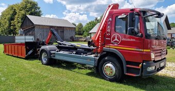 MERCEDES-BENZ ATEGO 1624 HÁKOVÝ NOSIČ + HYDR. RUKA + Kontaj - 4