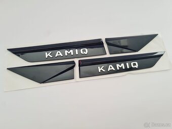 ČIERNE Nápisy s chrómovymi pismenami pre ŠKODA Modely - 4