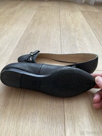 Kožené černé baleríny Geox, vel. 36 - 4