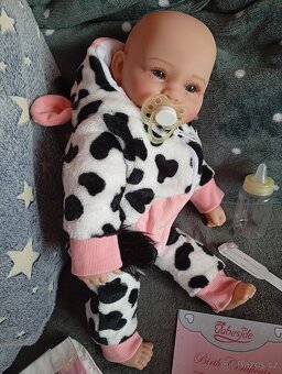 Realistická Reborn panenka kravička - 4