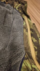 Zimní maskáčový/rybářský/army kabát - 4