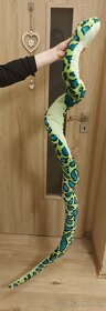 Cestovní šíjový polštářek za krk plyšový had 200cm - 4