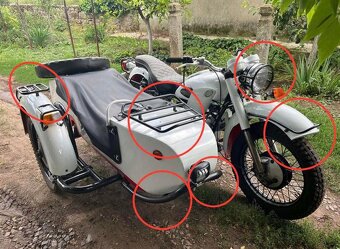 Ochranný rám motoru nosič držák kulometu K750 M72 MB750 - 4