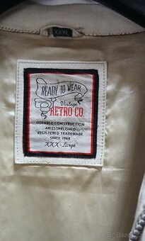 Kožená pánská bunda Retro jeans - 4