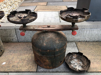 Propanbutan 2kg LPG láhev plynová bomba + PB vařič - 4