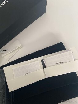 Chanel woc - kabelka na řetízku, černá, silver hw - 4