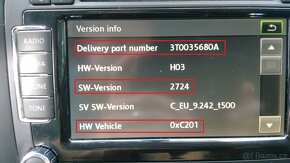 Škoda RNS 510 FIRMWARE 5238 5274 6276 DVD, mapy V17 - 4