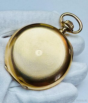 14K CELO ZLATÉ PÁNSKÉ PANCÉŘOVÉ KAPESNÍ HODINKY BADOLLET GEN - 4