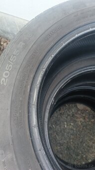 4x Letní pneumatiky 205/55 R16 91V, čtyři Letní pneumatikyCo - 4