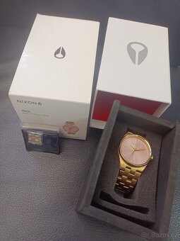 Dámské hodinky Nixon Idol Light Gold/Pink(zlaté hodinky) - 4