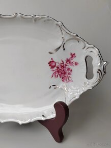 Starožitný jemně dekorovaný tácek Royal DUX Duchcov - 4