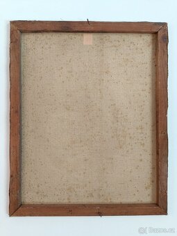 Obraz Wála, Volci na brodu, olej na plátně 21x30 - 4