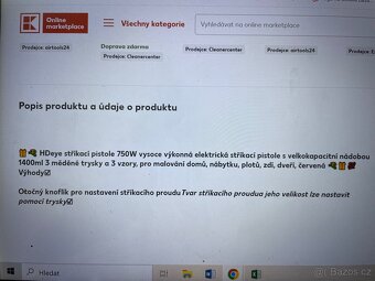 Elektrická stříkací pistole 750w s 1400ml nádobou - 4