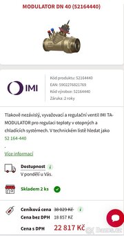 TA Modulator DN40-50. Nový - 4