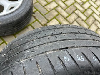 4x alu disky FORD 5x108 R16, letní pneu - 4