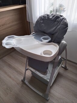 Jídelní židlička s lehátkem a houpačkou 3v1 - 4