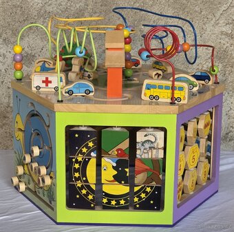 Velká dřevěná motorická kostka - 4