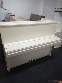 Bílé piano, pianino, klavír Petrof-Rosler - 4