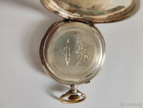Stříbrné kapesní hodinky super stav - 4