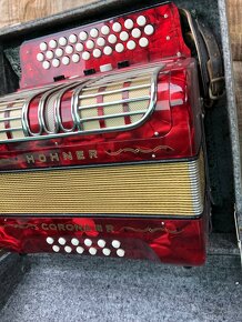 HOHNER CORONA III R diatonická harmonika heligonka - 4