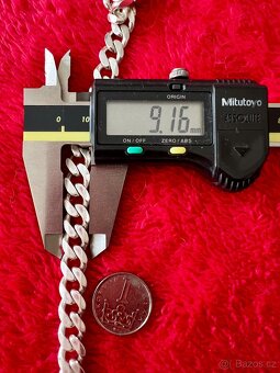 Stříbrný řetízek  50 cm, šířka 9.16mm  Ag 925/1000, 82.5g - 4