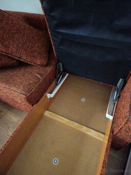 Rozkládací gauč s úložným prostorem - 4