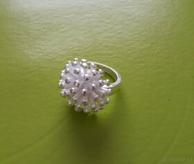 Dámský stříbrný prsten prstýnek 925 / coronavirus - 4